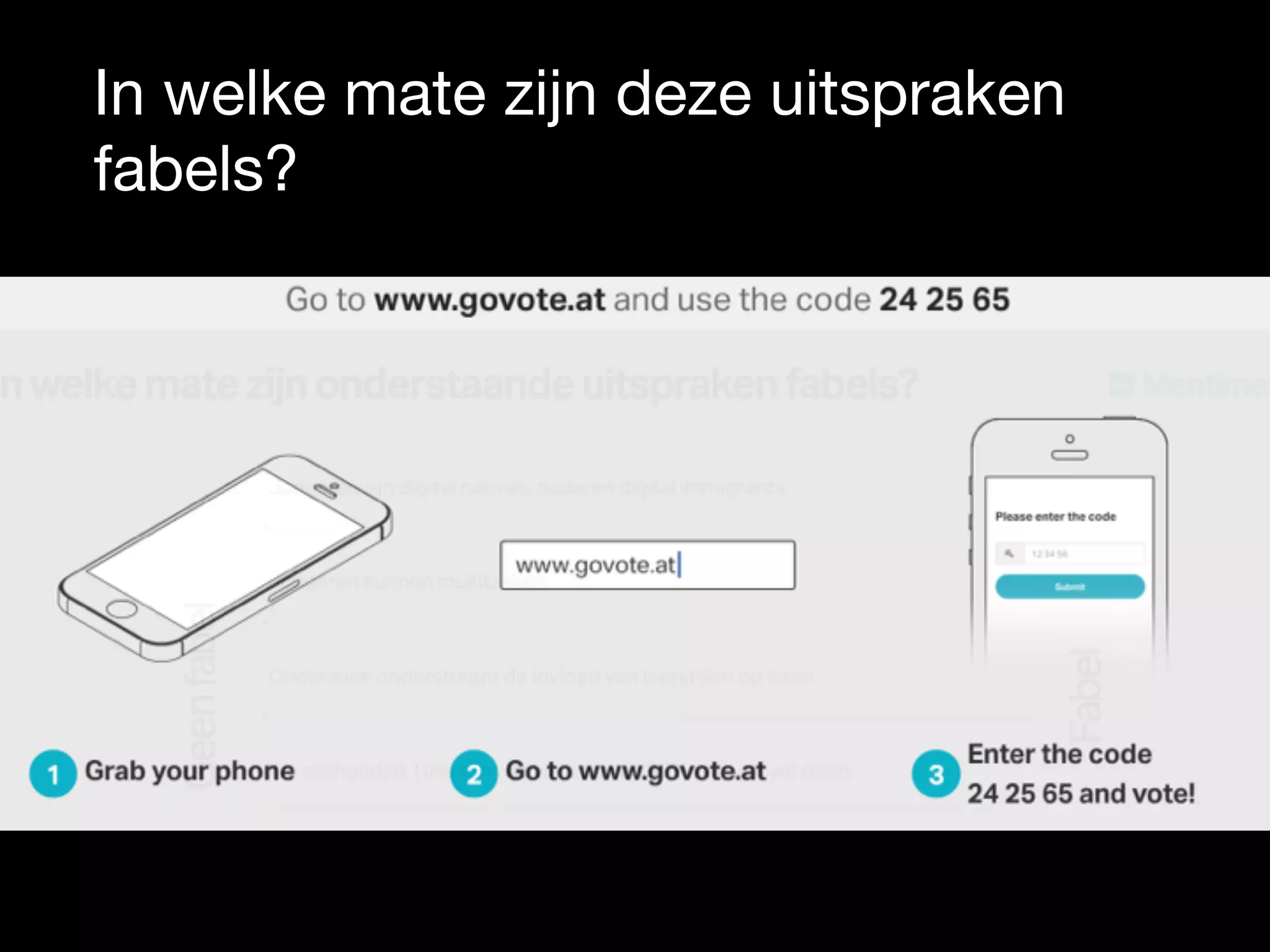 In welke mate zijn deze uitspraken
fabels?

 