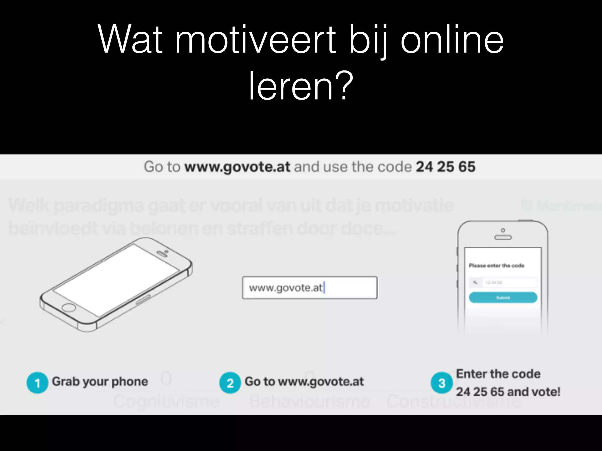 Wat motiveert bij online
leren?
 