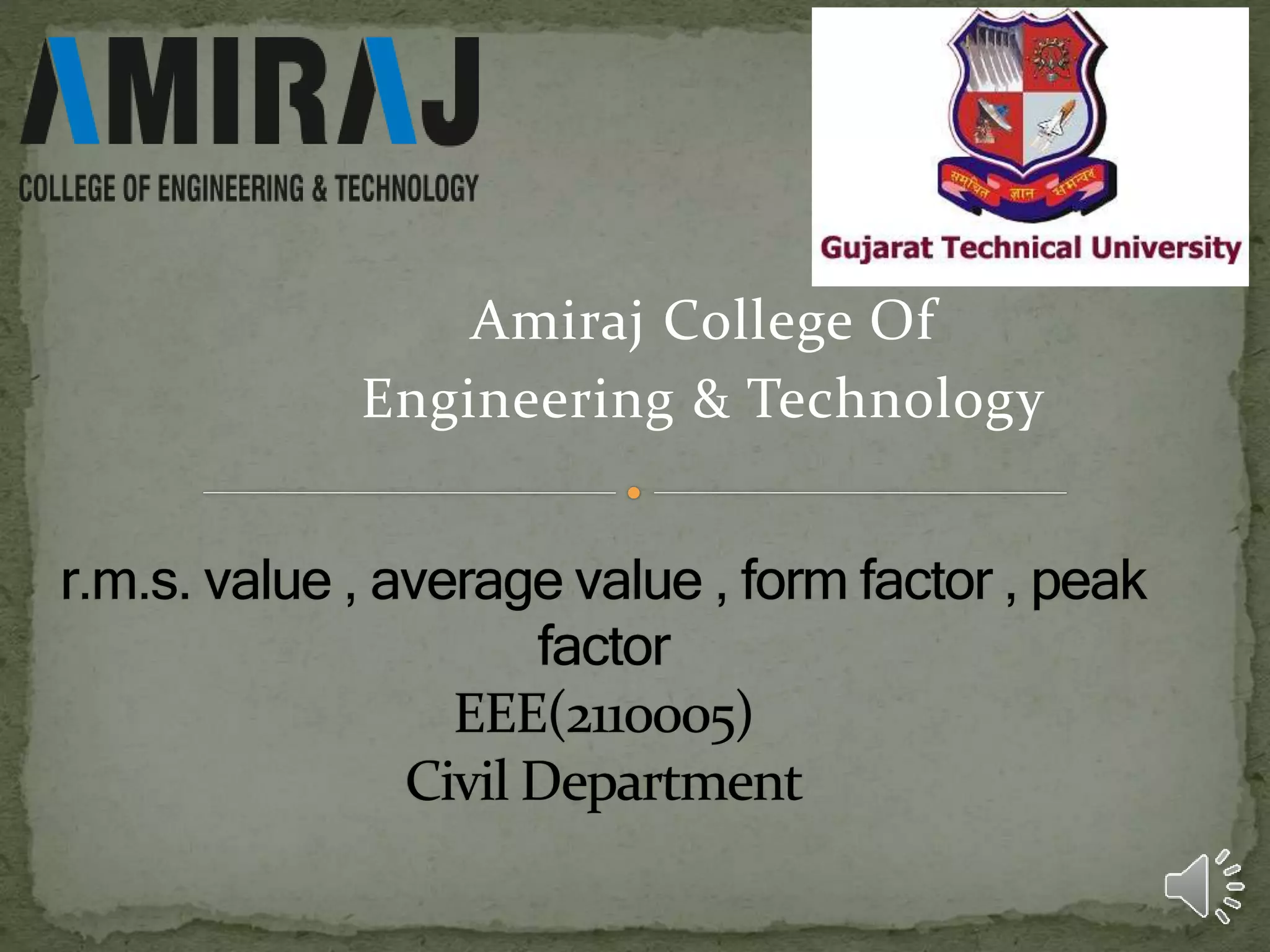 Amiraj College Of
Engineering & Technology
