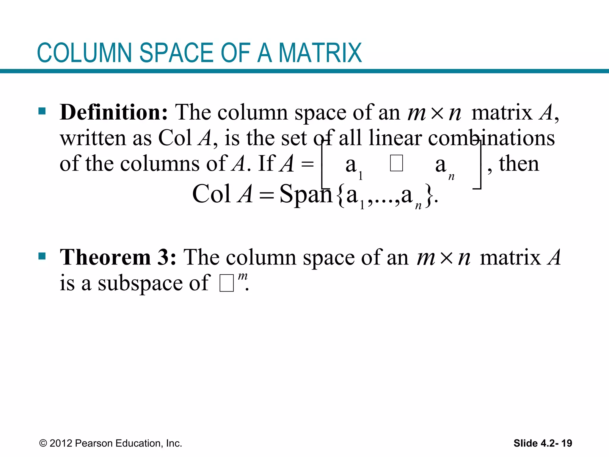 Vector space and subspace pptx