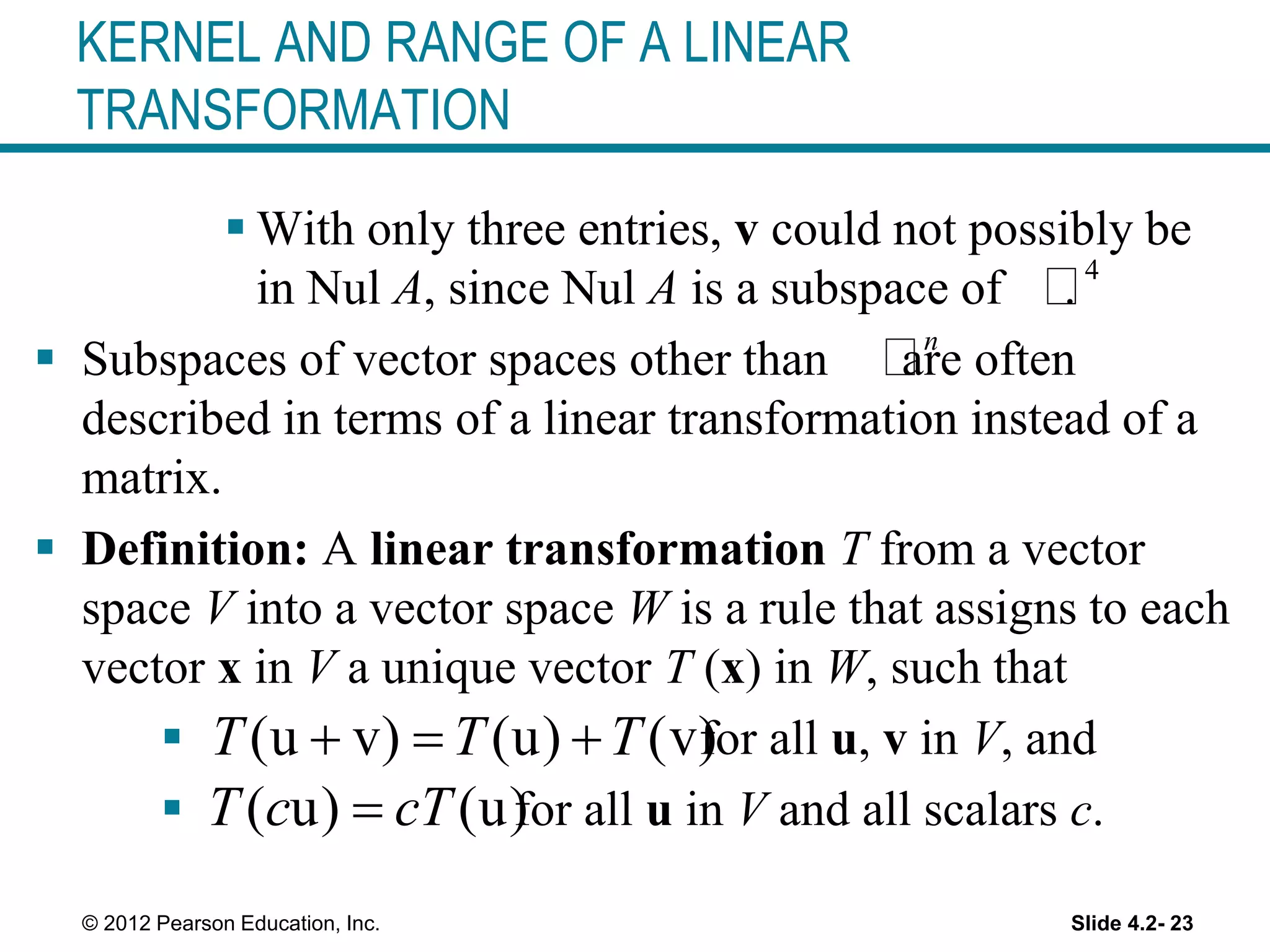 Vector Space And Subspace
