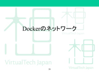 Dockerのネットワーク
24
 