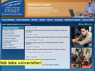 fab labs universitari
 