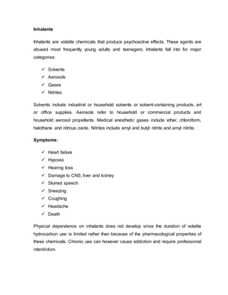 Drug Abuse | DOCX