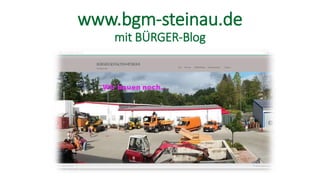 www.bgm-steinau.de
mit BÜRGER-Blog
 