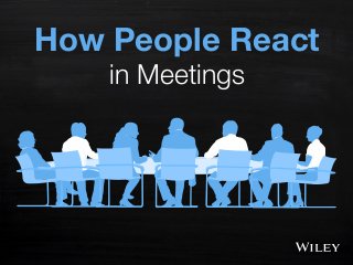 How People React
in Meetings
 