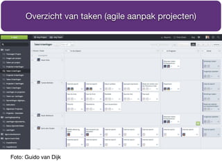 Foto: Guido van Dijk
Overzicht van taken (agile aanpak projecten)
 