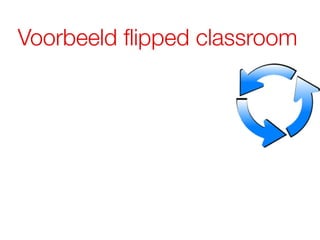 Voorbeeld flipped classroom
 