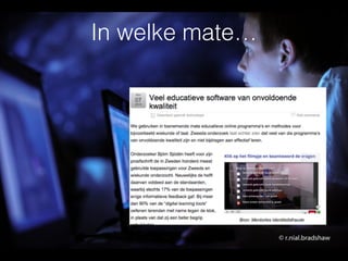 In welke mate…
 