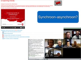 Synchroon-asynchroon?
 