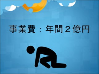 事業費：年間２億円
 