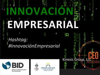 Hashtag:
#InnovaciónEmpresarial
EMPRESARIAL
INNOVACIÓN
Kinesis Group, LLC
 