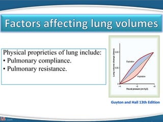 Physiology of lung volumes and capacities | PDF