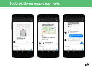 Social platforms enable payments
 