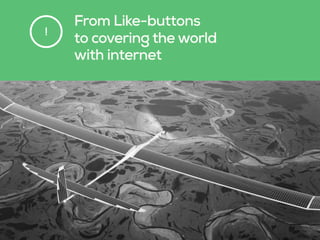 From Like-buttons
to covering the world
with internet
!
 