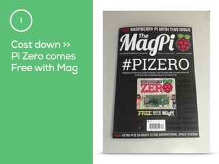 Cost down >>
Pi Zero comes 
Free with Mag
!
 