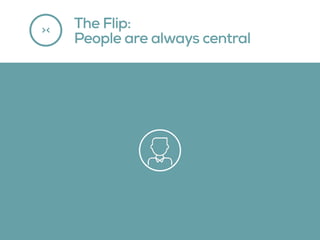 The Flip:
People are always central
><
 