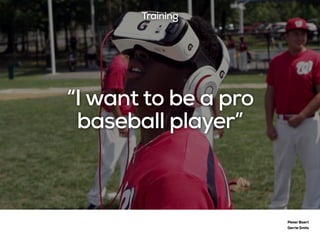 “I want to be a pro
baseball player”
Pieter Baert
Gerrie Smits
Training
 