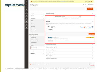 © SPLENDID INTERNET GMBH & CO. KG 2015, ALLE RECHTE VORBEHALTEN Magento Stammtisch Kiel 09.12.2015
Administration
 