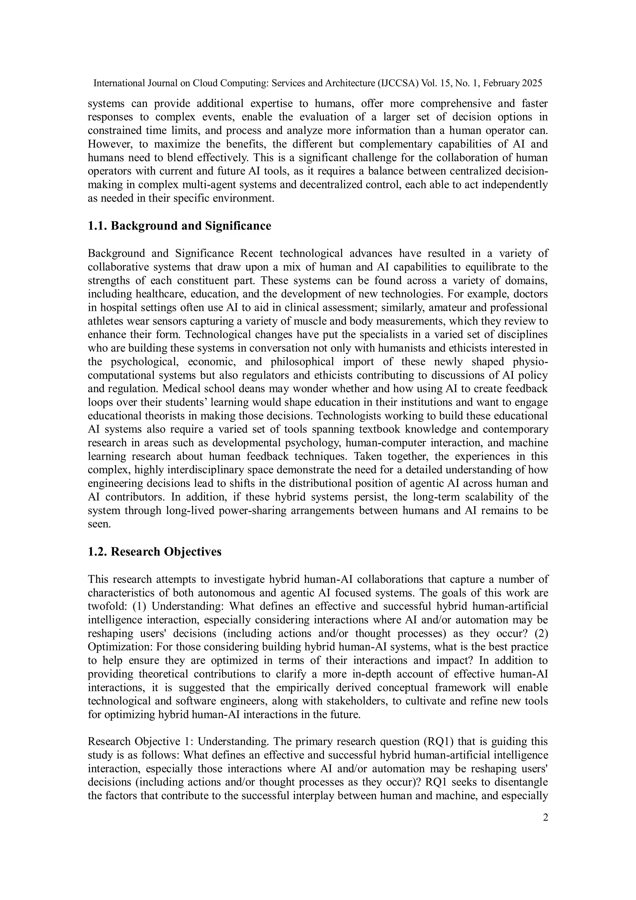 Human-AI Collaboration: Balancing Agentic AI and Autonomy in Hybrid ...