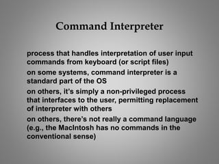OS Components and Structure | PPT