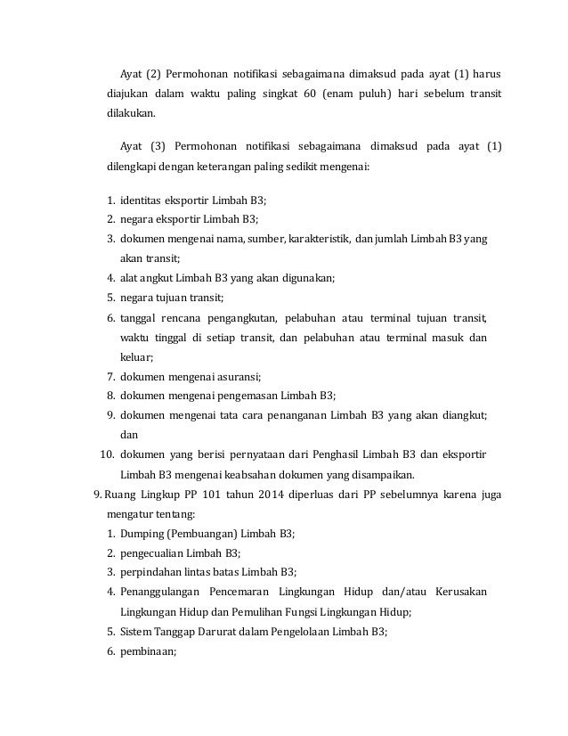 Peraturan Dan Sumber Limbah B3