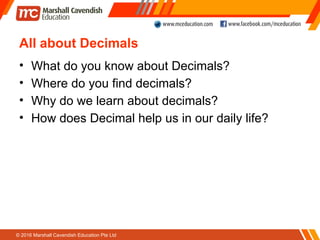 Decimals of grade 4 national curriculums | PPT