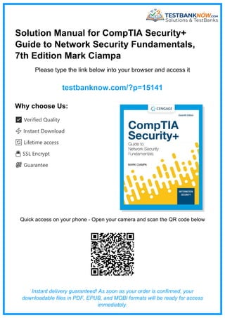 Comprehensive Solution Manual for CompTIA Security+ Guide to Network ...