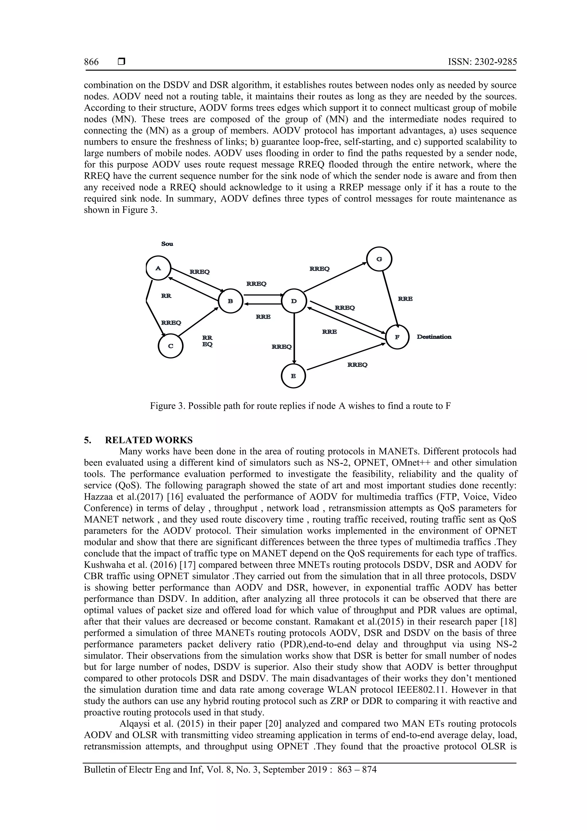 Video streaming over Ad hoc on-demand distance vector routing protocol ...