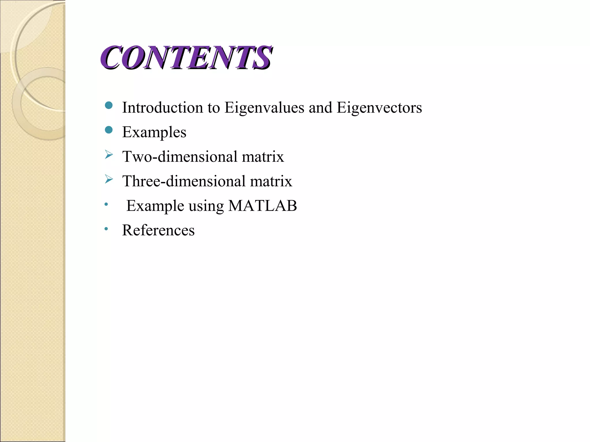 Eigenvalues and Eigenvectors | PPT