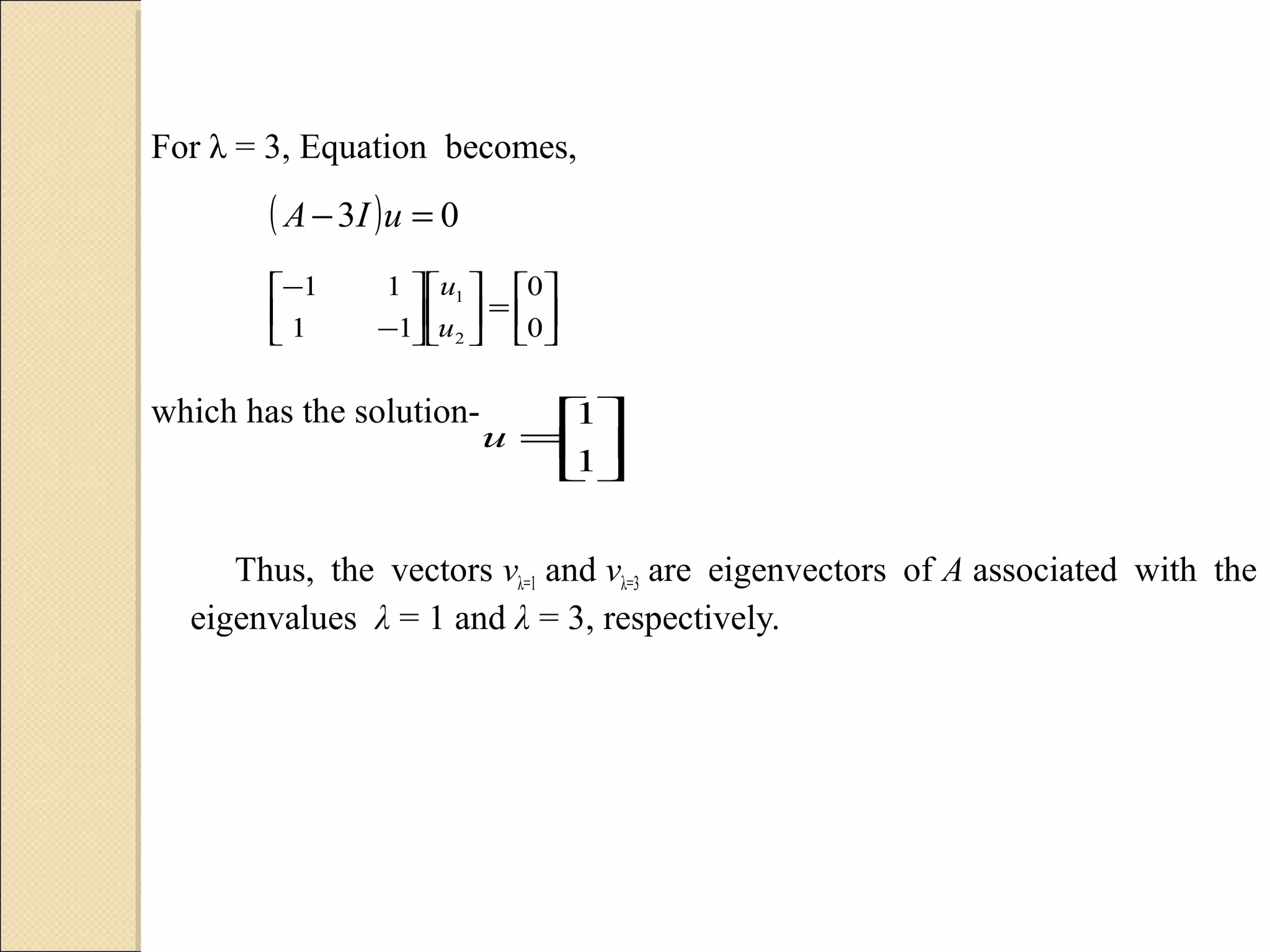 Eigenvalues and Eigenvectors | PPT | Physics | Science