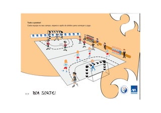Tudo a postos!
 Cada equipa no seu campo, espera o apito do árbitro para começar o jogo.




8|9
 