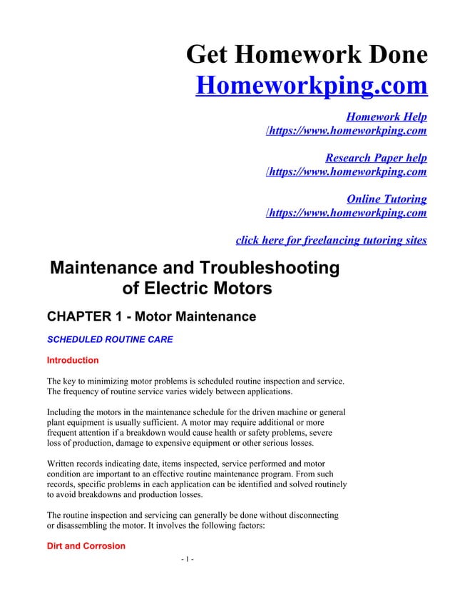 151706423 maintenanceandtroubleshootingofelectricmotors PDF