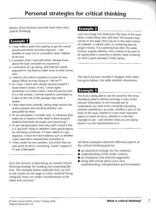 Critical Thinking Skills Palgrave Study Skills New Edition Cottrell | PDF