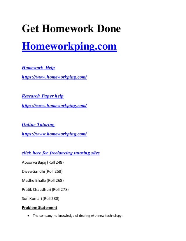 Tfk homework helper biography