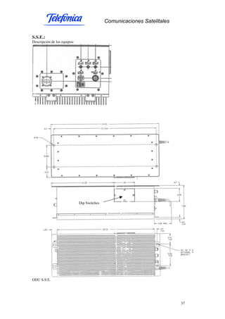 Comunicaciones Satelitales
37
S.S.E.:
Descripción de los equipos:
ODU S.S.E.
Dip Switches
 