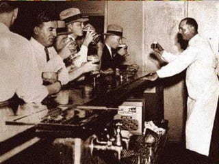 Detroit police 
inspecting equipment 
found in a hidden 
underground brewery 
during the prohibition 
era. 
Al Capone Elliot Ness, part of 
Agent with the U.S. 
Treasury Department's 
Prohibition Bureau during 
a time when bootlegging 
was rampant throughout 
the nation. 
Chicago gangster 
during Prohibition who 
controlled the 
“bootlegging” industry. 
the Untouchables 
 