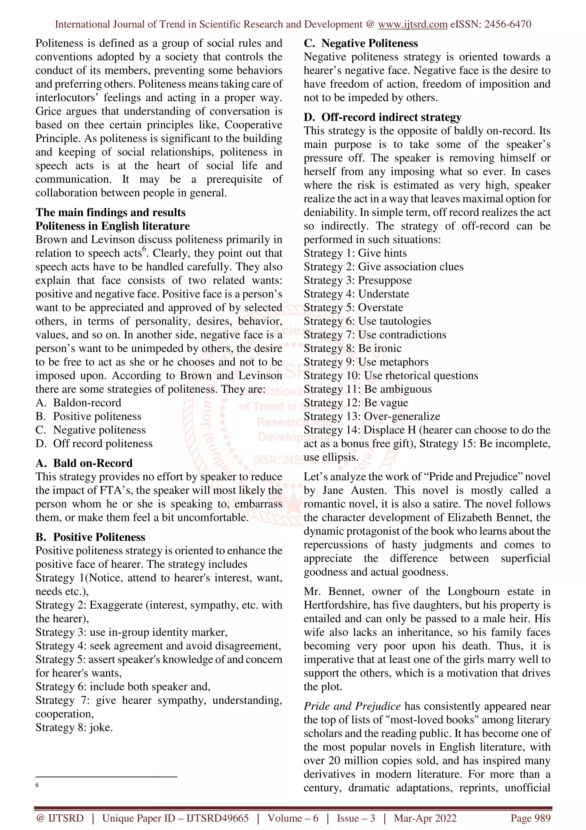 Contrastive Analysis of Politeness in English and Uzbek Languages | PDF