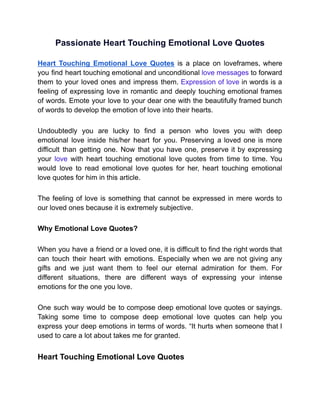 151+ Passionate Heart Touching Emotional Love Quotes.pdf
