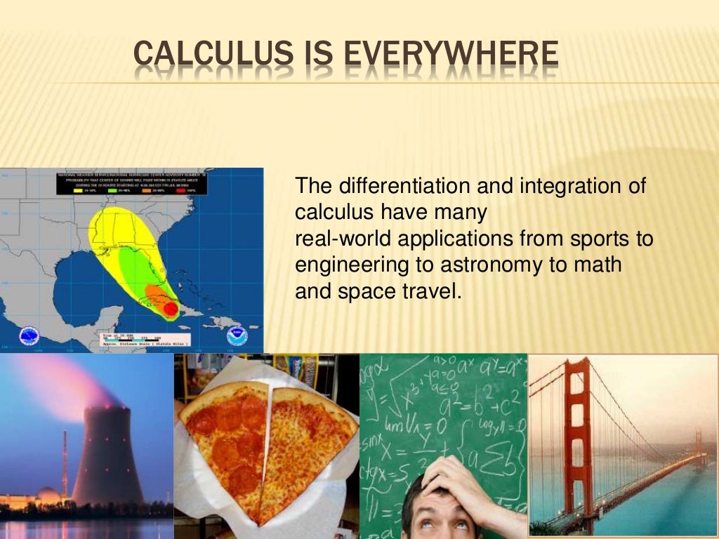 Application Of Real Life In Calculus