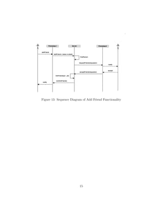 Figure 13: Sequence Diagram of Add Friend Functionality
15
 