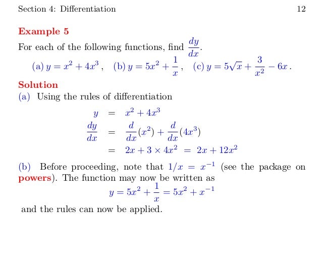 15 Differentiation L1 15 Differentiation L1