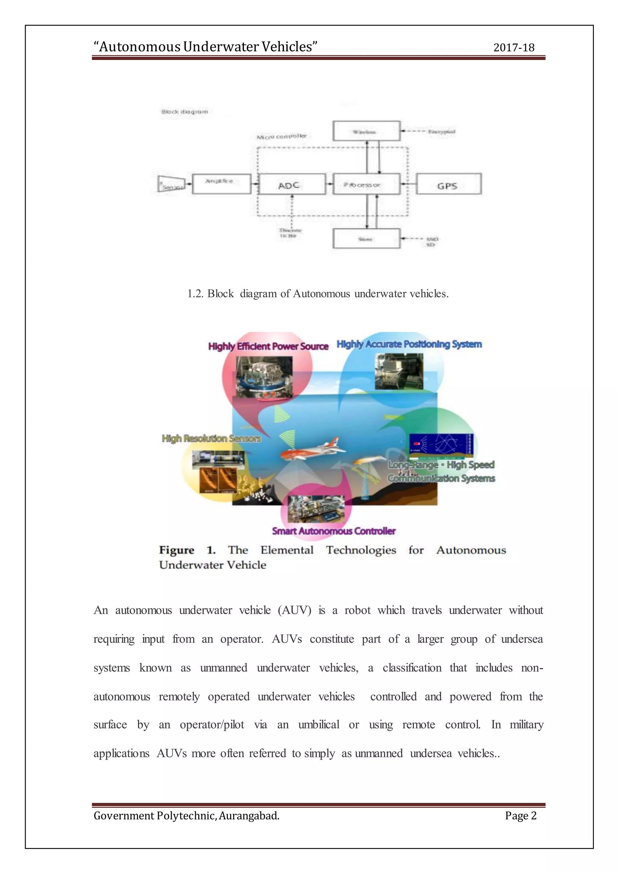 Autonomous underwater vehicles | DOCX