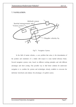 Autonomous underwater vehicles | DOCX