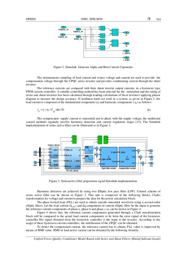 Unified Power Quality Conditioner Model Based with Series and Shunt F…