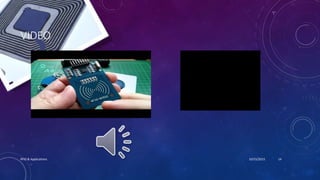 VIDEO
10/15/2015RFID & Applications 14
 