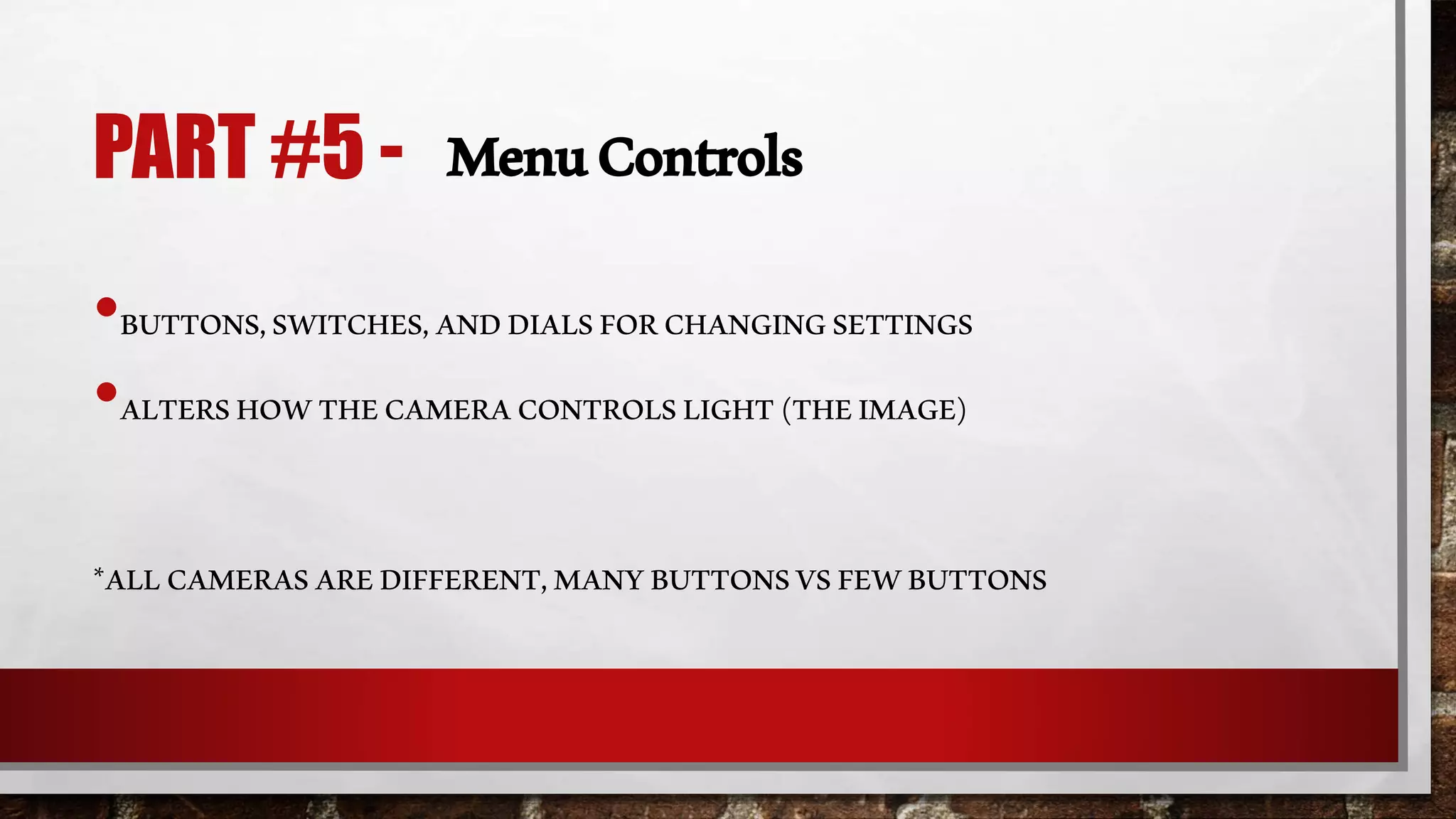 Camera Parts and Functions | PPTX