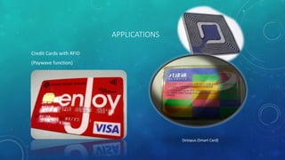 APPLICATIONS
Credit Cards with RFID
(Paywave function)
Octopus (Smart Card)
 