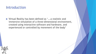 VR technology.pptx | Virtual Reality | Technology & Computing