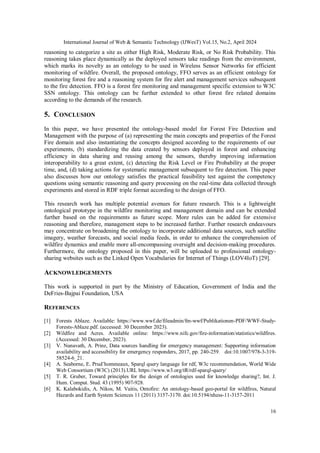 FFO: Forest Fire Ontology and Reasoning System for Enhanced Alert and ...